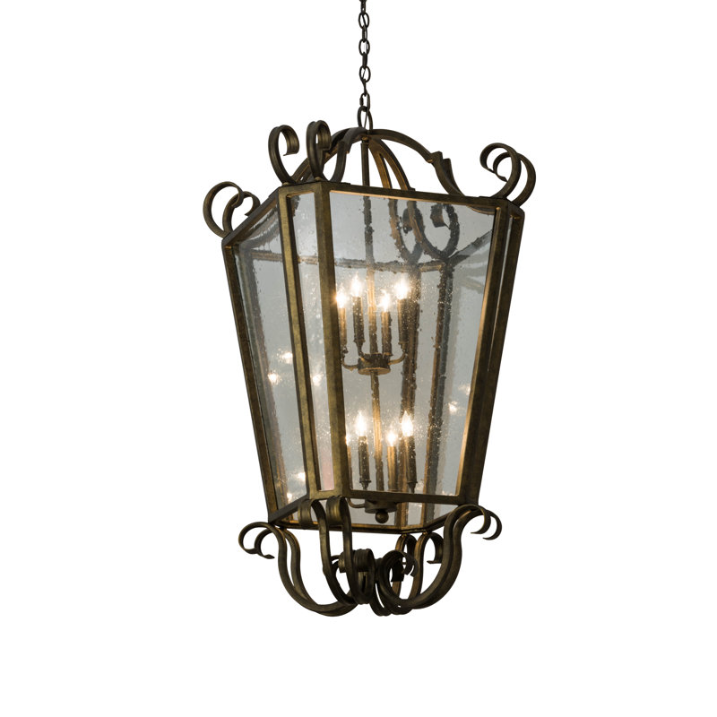 Lustre géométrique à 8 lumières Marin