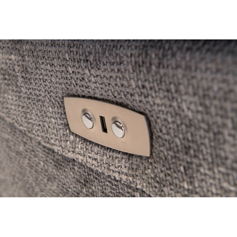 Imal 204cm Wide Wall Recliner Standard Recliner, Grey