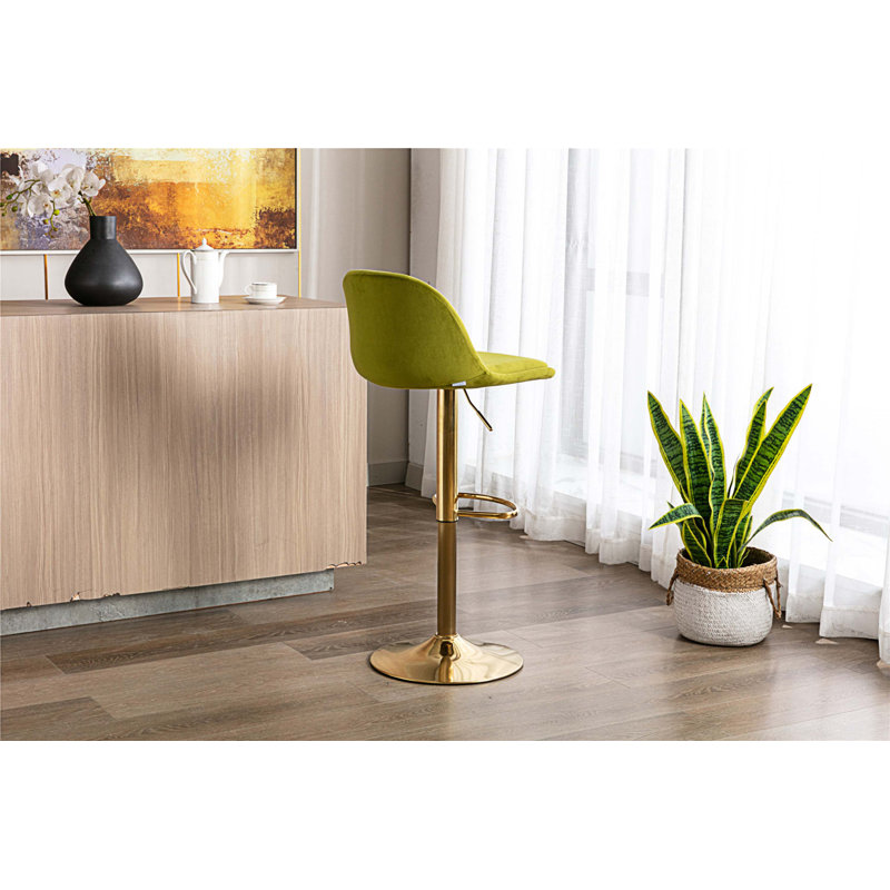 Tabouret à hauteur réglable Marell, Vert