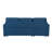 Sorrelle 82"W Blue Linen Fabric Reversible Sleeper Sectional Sofa With Storage Chaise-943671428