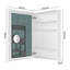Armoire à pharmacie avec miroir pour salle de bain avec porte qui s'ouvre, miroir pour salle de bain avec rangement, armoire d'entrée-108813452