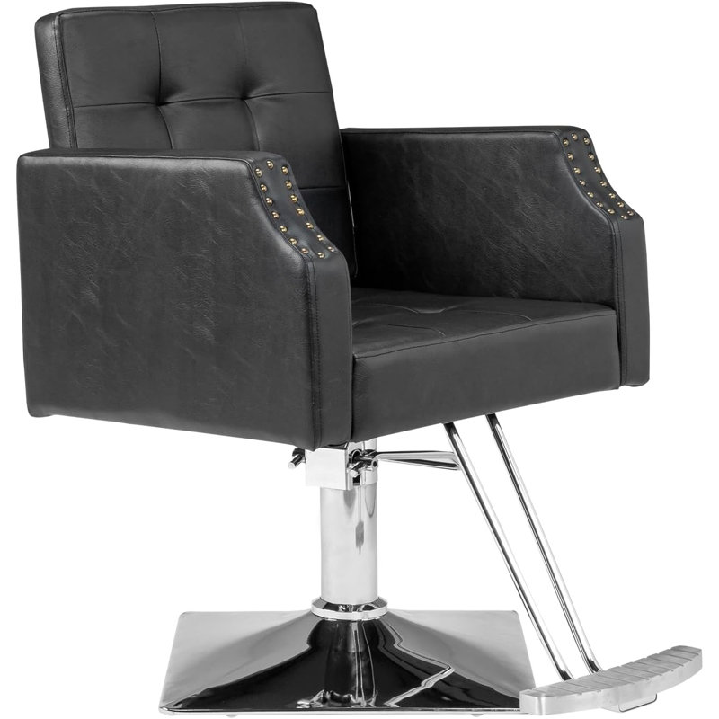 Fauteuil de massage en faux cuir, Similicuir noir