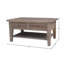 Table basse à 4 pieds en bois massif avec rangement Ballindam