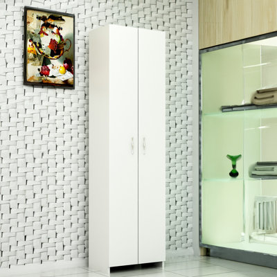 Armoire de rangement à 7 tablettes de 19,29 po de largeur Yerga
