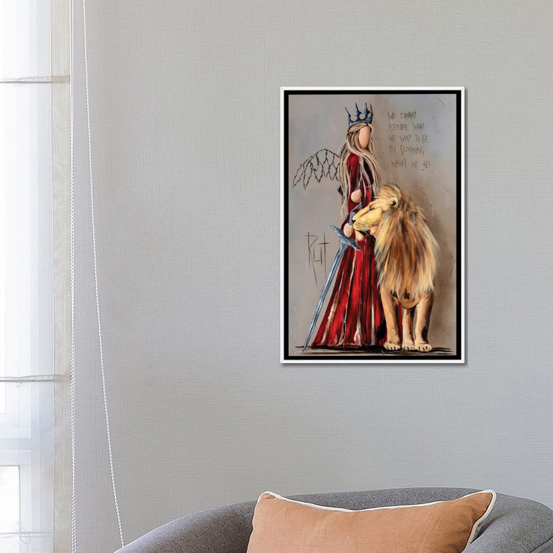 Nous ne pouvons pas devenir par Rut Art Creations - impression d'art graphique, H 18 po x l 26 po x P 1,5 po, Pas de tapis