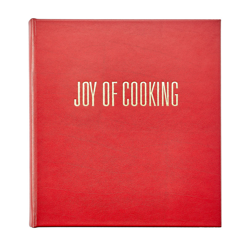 Joy of Cooking Leather Bound Book, Red