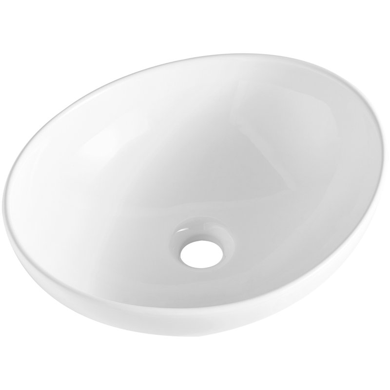 VEVOR 40.6mm L x 45.7mm W White Ceramic Sink