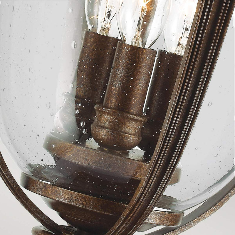 Seeded Pier Mount Light, British Bronze, Large