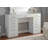 Glam Style 1Pc Vanity Set Multiple Drawer Cabinets 15Pcs Bulbs USB Charger White Finish Bedroom Furniture Stool Not Included