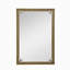 Miroir rectangulaire moderne de 61 x 91 cm avec cadre en métal, miroir mural doré pour salle de bain, décoration murale