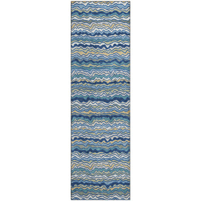 Premium Machine Washable Mayfield AMF2436 Striped Rug