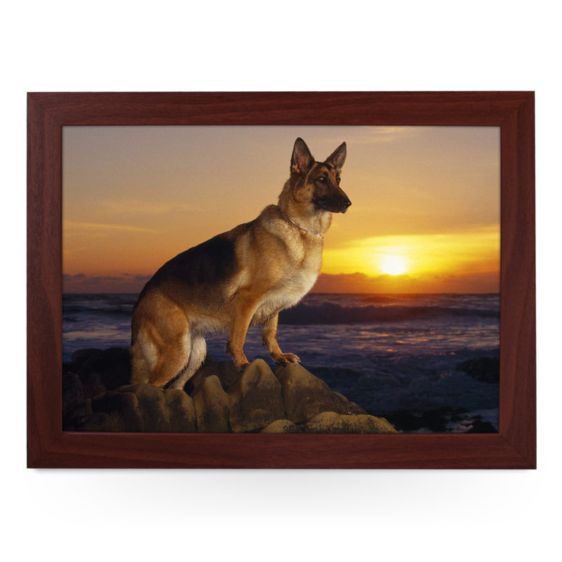 Andrin Wood Tray, Brown