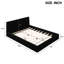 Grand lit tapissier noir - Construction pour un lit plateforme au sommeil paisible-1208099854