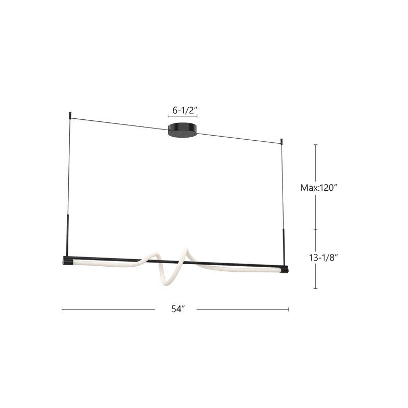 Cursive 1 - Light LED Pendant
