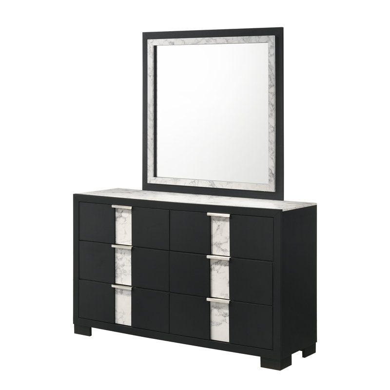 Miroir Rangley noir (miroir seulement), Noir