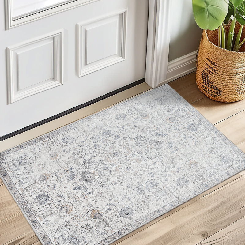 Tapis d'intérieur lavable en chenille Mashine, Rectangulaire 2 pi x 3 pi
