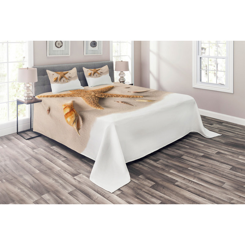 Polyester Coverlet, King Bedspread + 2 Shams