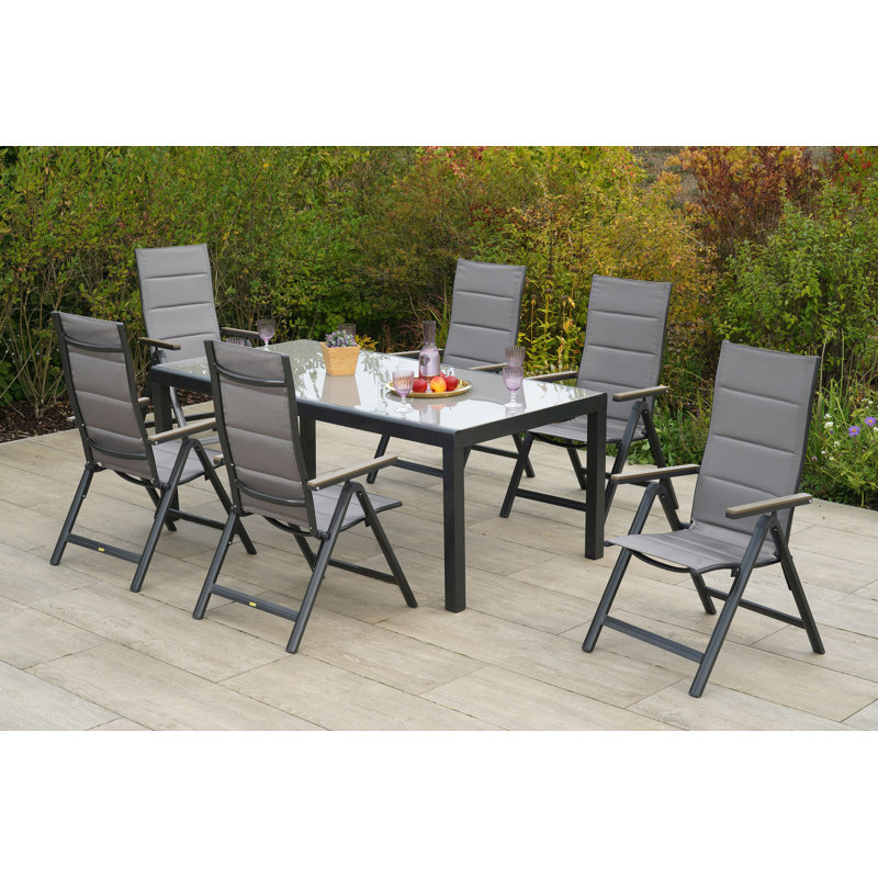 Minoris 6 - Person Patio Dining Set with Rectangular Table
