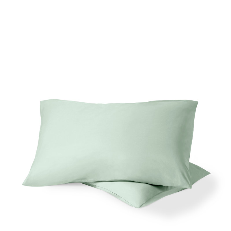 Organic 100% Cotton Percale Pillowcase, 2 Standard Pillowcases, Willow