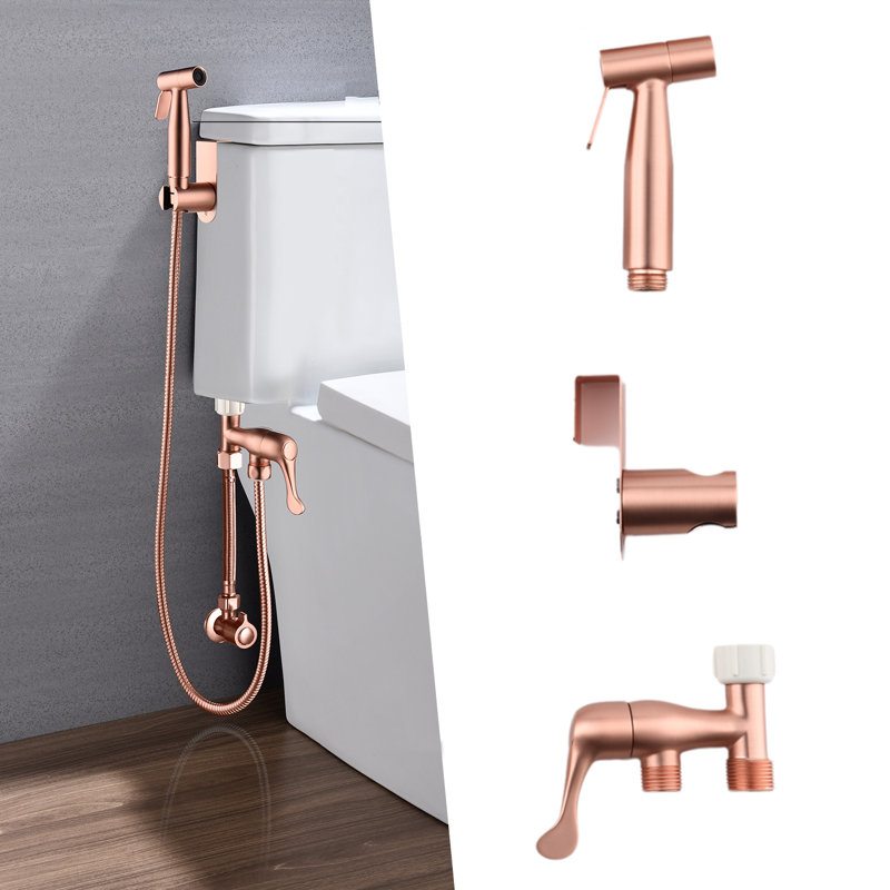Bidet rond à main avec robinet avec douchette pour bidet