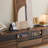 Floor-to-ceiling style solid wood TV cabinet