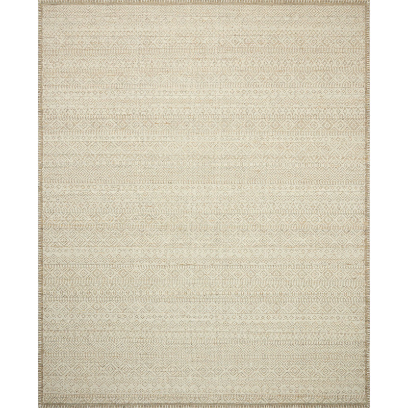 Tapis galet / argile Amber Lewis x Loloi Bowie, Carré 1 pi 6 po