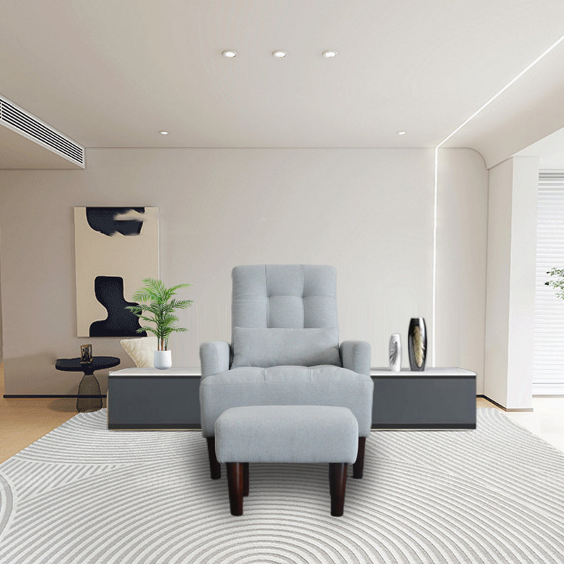 Fauteuil capitonné de 27,71 po de largeur