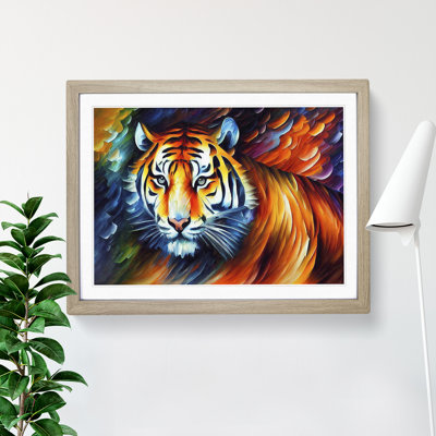 Tiger Painting Vol.3 Abstract - Single Picture Frame Print