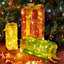  3pcs Lighted Nestable Gift Boxes Christmas Decoration