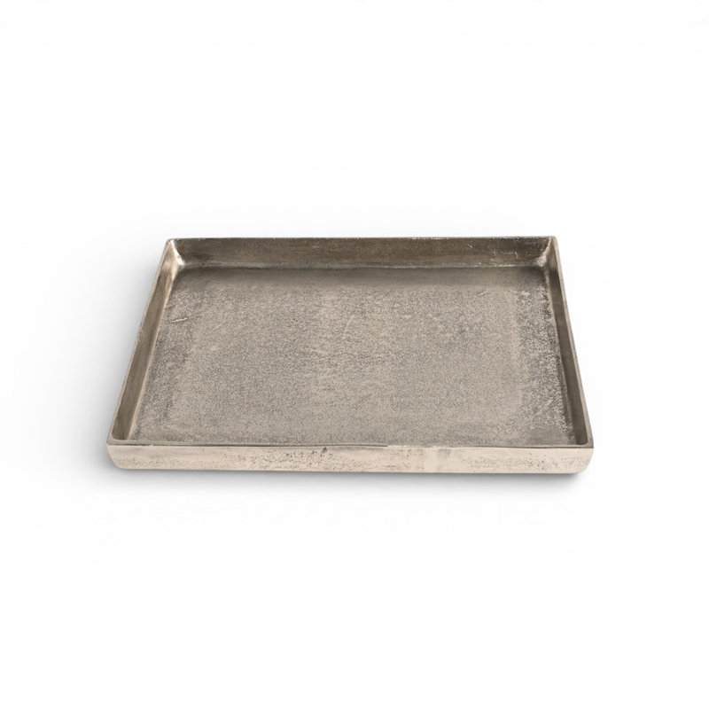 Plateau de repose-pieds en fonte d'aluminium, H 2 po x l 28 po x P 18 po, gris