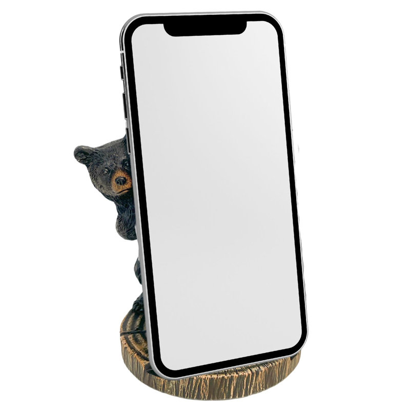 Support à téléphone portable en résine fantaisiste avec support pour téléphone et support de courrier
