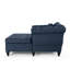 Lamm Tufted Upholstered Chaise Lounge with Rolled Arms and Nailhead Trim-1059597062