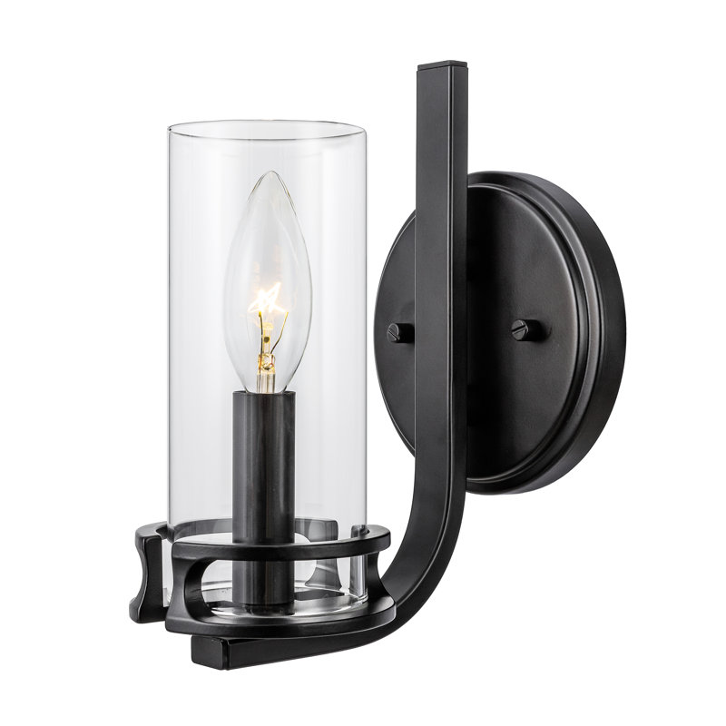 Algimas Dimmable Bath Sconce, Matte Black