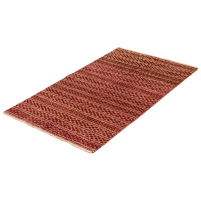 One-of-a-Kind 4'3" X 6'9" New Age Wool Area Rug in