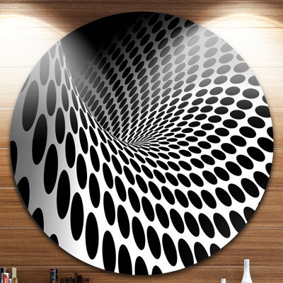 " Waves And Circles Black N White "
