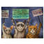 « chats on strike », reproduction de peinture à l’acrylique sur toile tendue-33527715