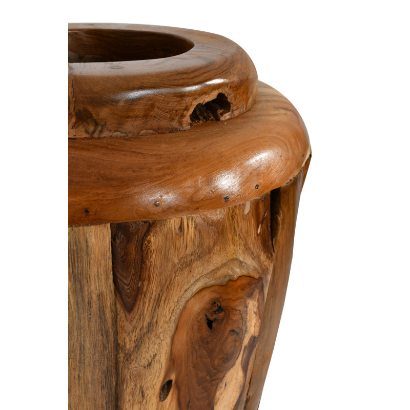 Moutain Studios 19 Inch Teak Vase                                                                    
