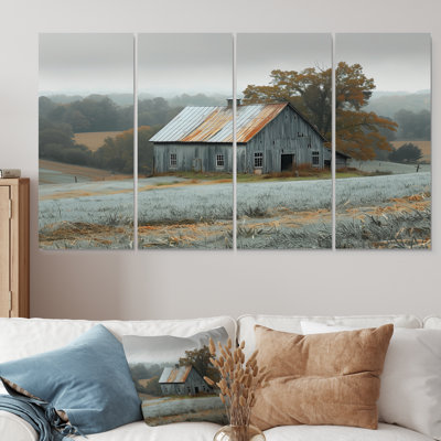 Phoebe - Barn Canvas Wall Art Set