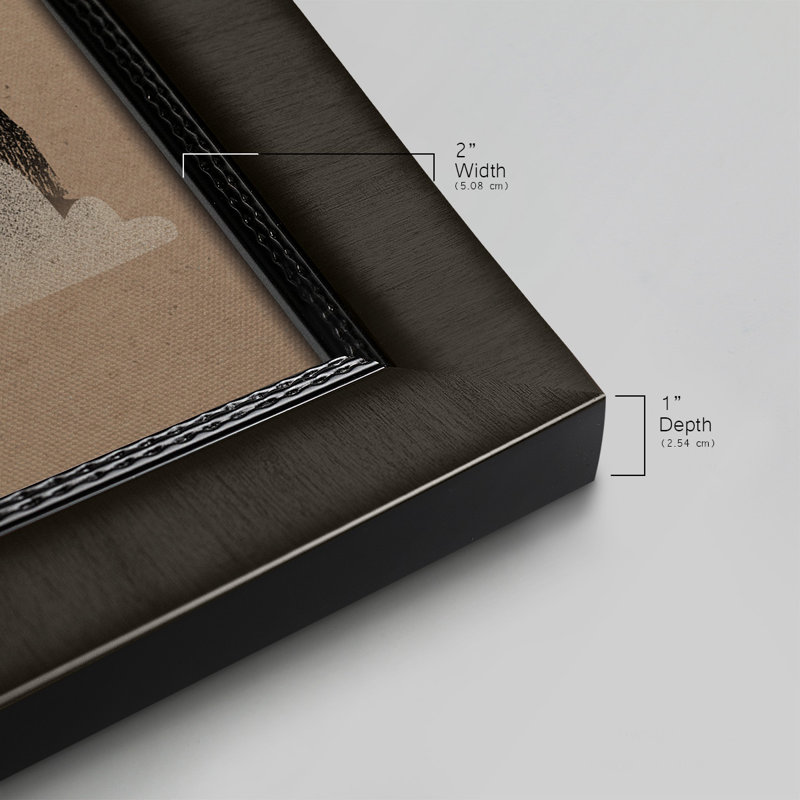 Impression graphique sur toile encadrée de qualité supérieure prête à être accrochée, Noir, H 25 po x l 45 po x P 1 po