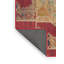 Tapis de zone rouge/brun contemporain-1191290522