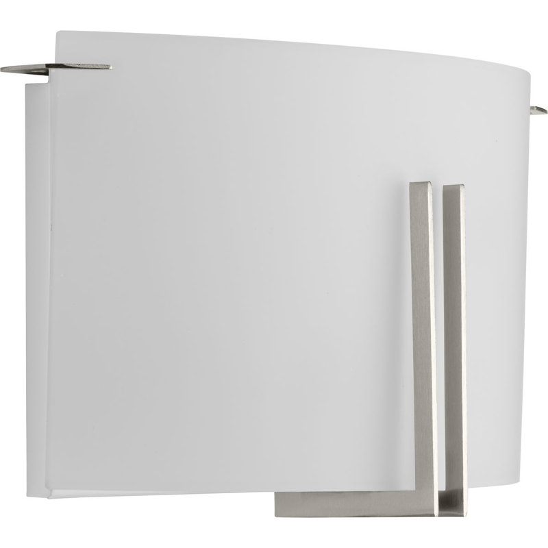 Beyard Steel Armed Sconce, Brushed Nickel