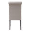 Chaise d'appoint en lin capitonné beige / gris Dewilla