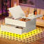 Lift Top Extendable Pedestal Coffee Table with Storage