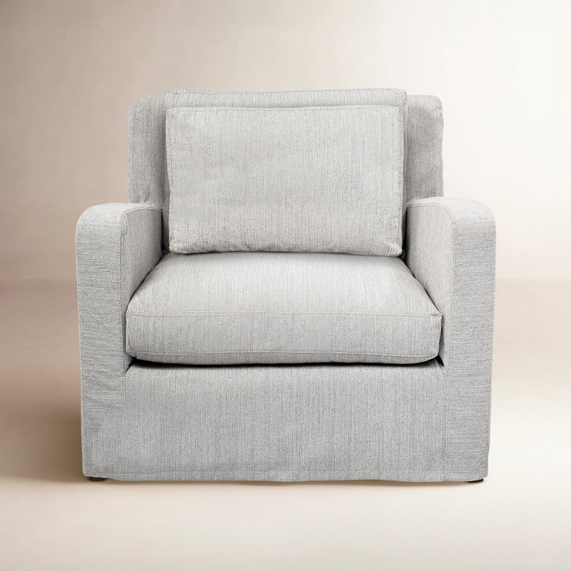 Nessa Upholstered Club Chair, Frost Gray