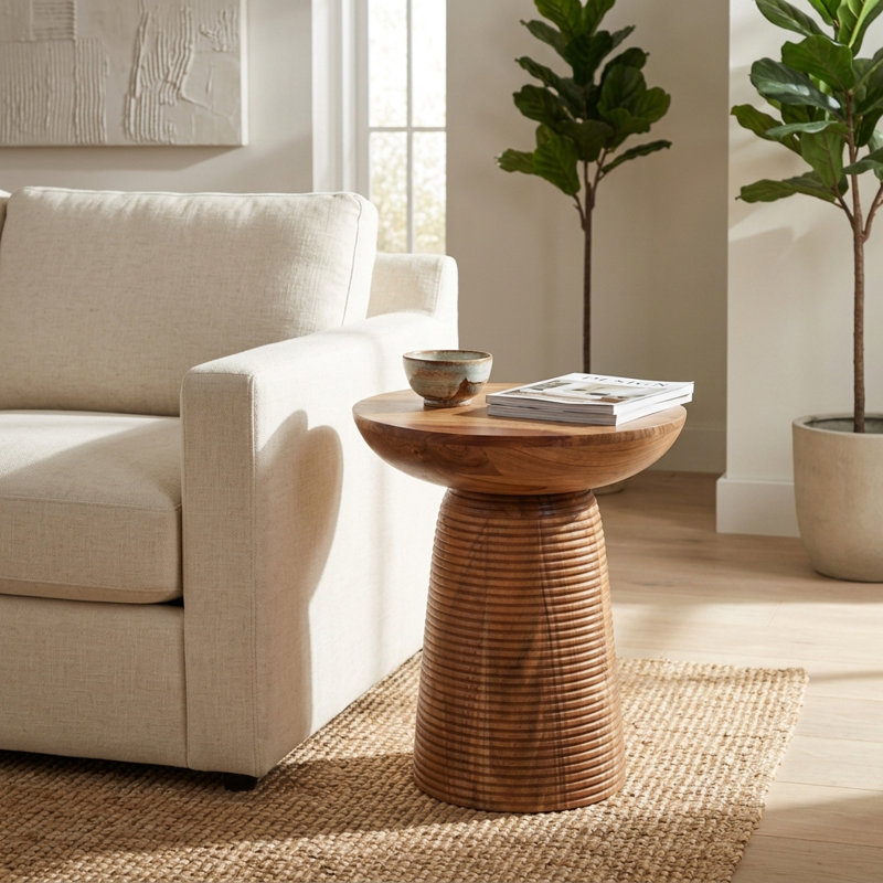 Table d'appoint en bois Odera