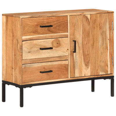 Rajan 88cm Solid Wood Sideboard