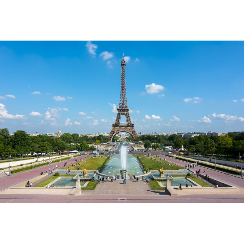 «Anerinda Eiffel Tower And Trocadero Fountain», Paris, France par - impression, H 8 po x l 12 po