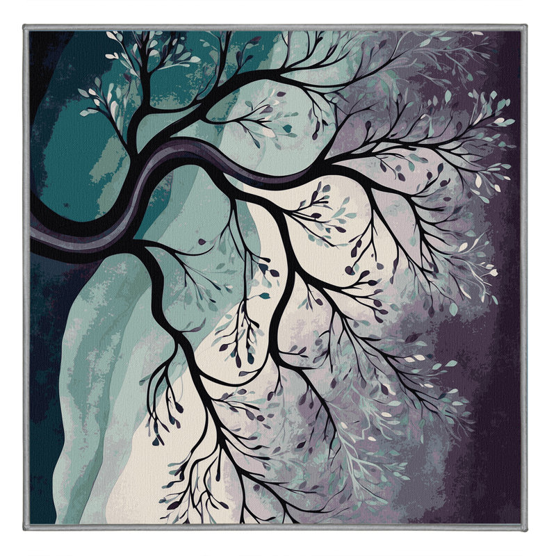 Aurora Branches Rug, Square 5'