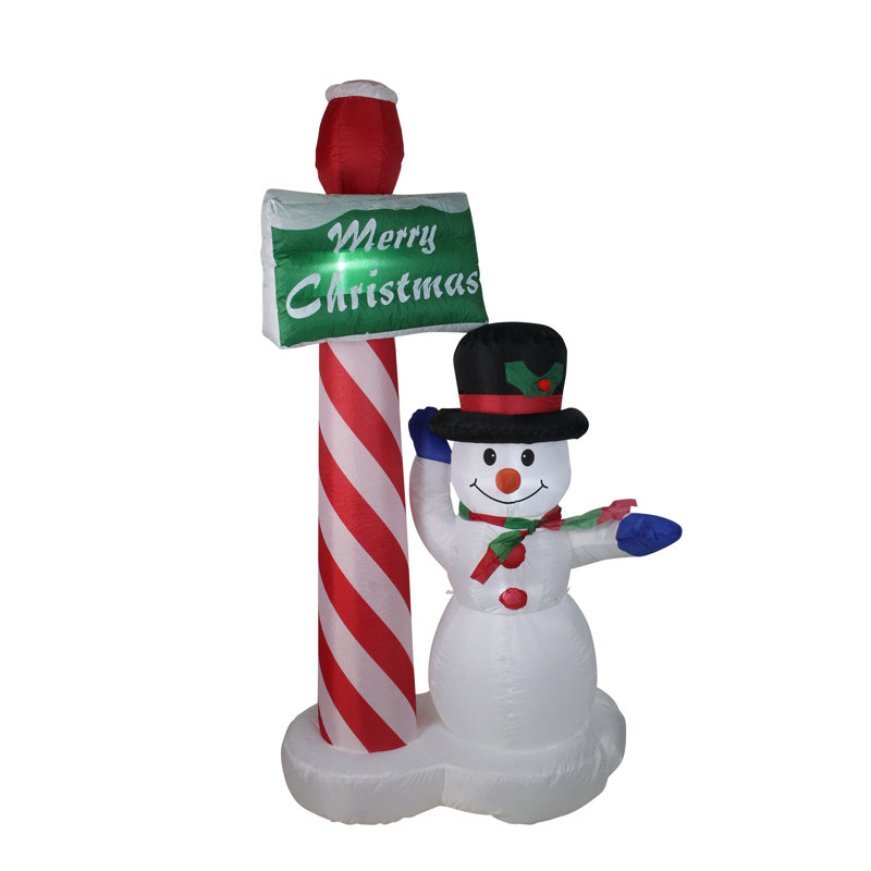 Décoration de Noël gonflable avec bonhomme de neige 6 pi