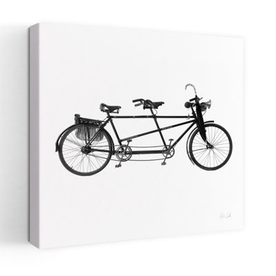 Vélo tandem rétro, art rétro